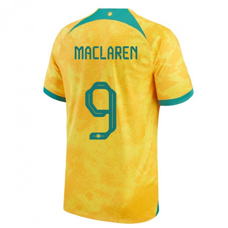 Kinder Australische Jamie Maclaren #9 Gold Heimtrikot Trikot 22-24 Luxemburg