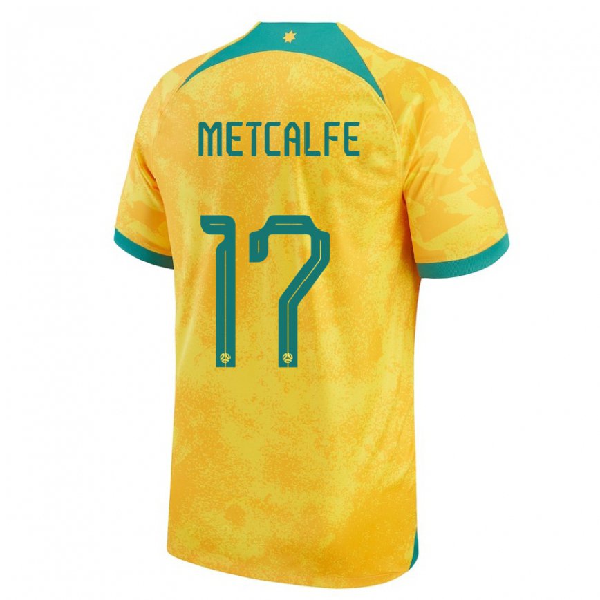 Kinder Australische Connor Metcalfe #17 Gold Heimtrikot Trikot 22-24 Luxemburg