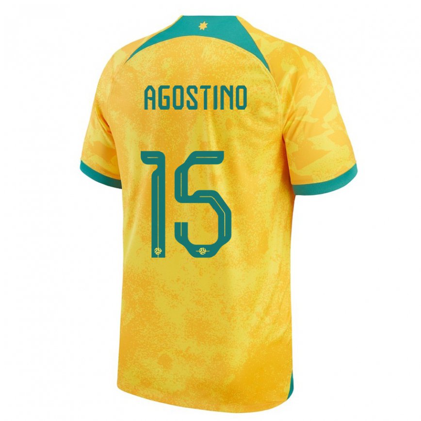 Kinder Australische Nick D'agostino #15 Gold Heimtrikot Trikot 22-24 Luxemburg