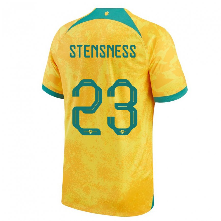 Kinder Australische Gianni Stensness #23 Gold Heimtrikot Trikot 22-24 Luxemburg