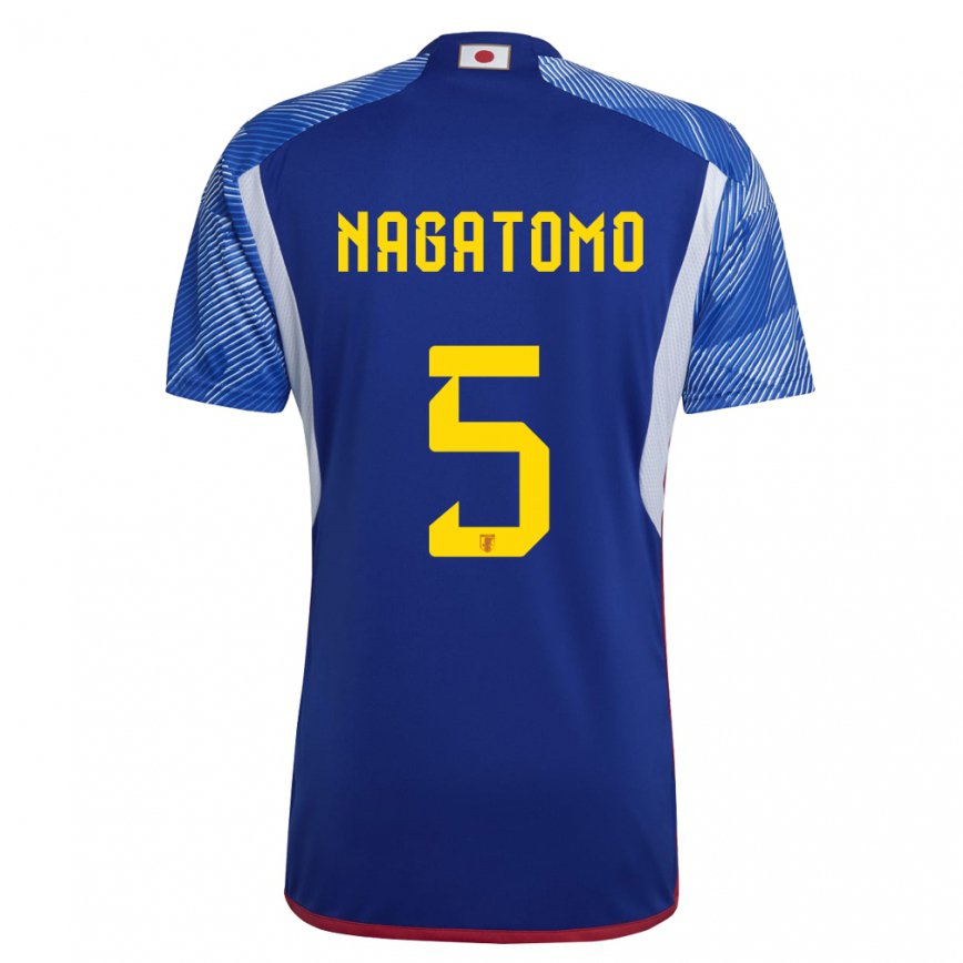 Kinder Japanische Yuto Nagatomo #5 Königsblau Heimtrikot Trikot 22-24 Luxemburg