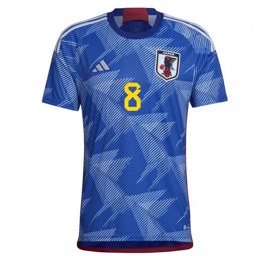 Kinder Japanische Genki Haraguchi #8 Königsblau Heimtrikot Trikot 22-24 Luxemburg