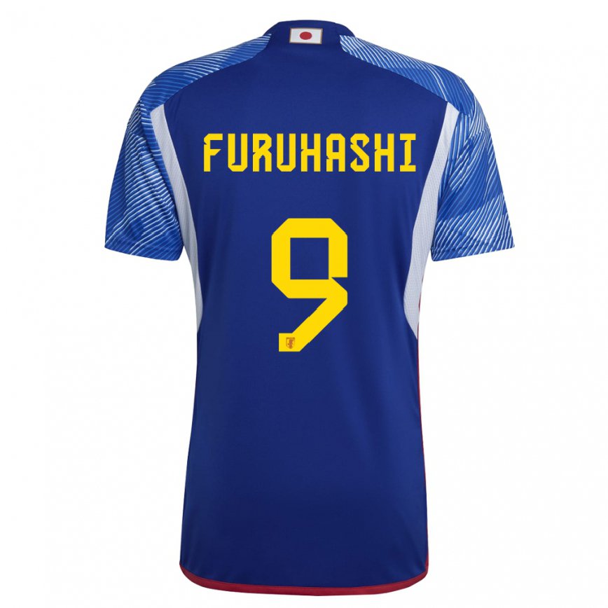 Kinder Japanische Kyogo Furuhashi #9 Königsblau Heimtrikot Trikot 22-24 Luxemburg