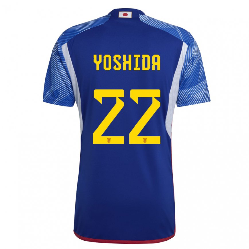 Kinder Japanische Maya Yoshida #22 Königsblau Heimtrikot Trikot 22-24 Luxemburg