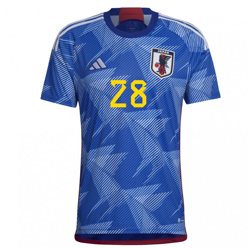 Kinder Japanische Hiroki Ito #28 Königsblau Heimtrikot Trikot 22-24 Luxemburg