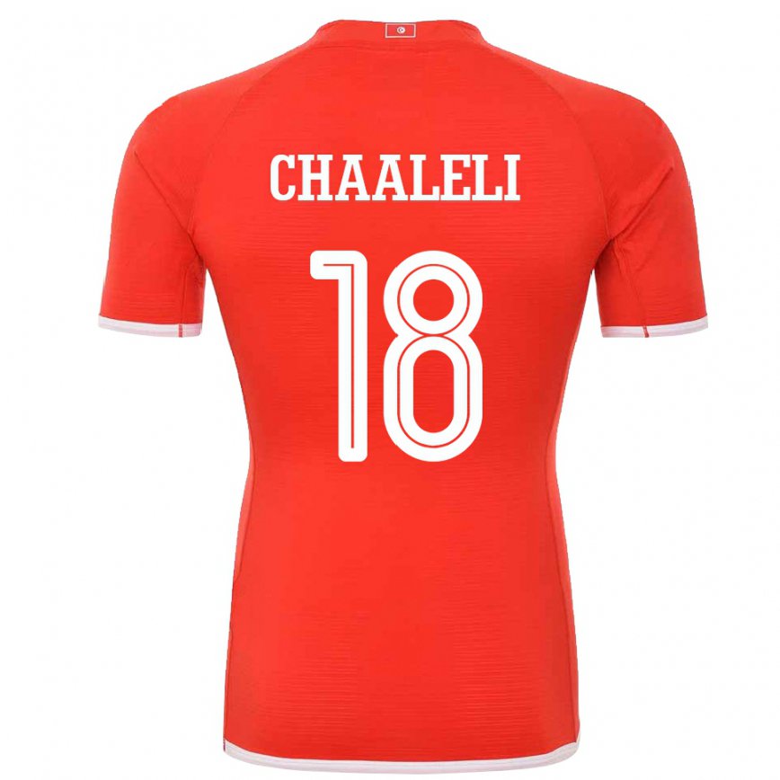 Kinder Tunesische Ghaliene Chaaleli #18 Rot Heimtrikot Trikot 22-24 Luxemburg