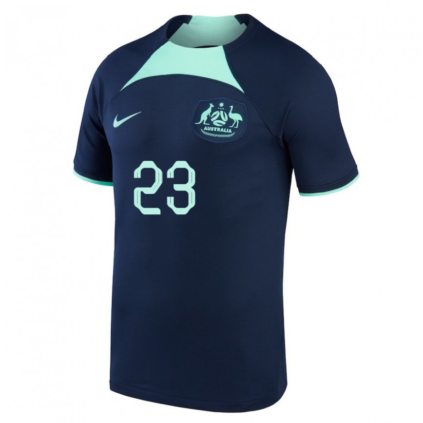 Kinder Australische Tom Rogic #23 Dunkelblau Auswärtstrikot Trikot 22-24 Luxemburg