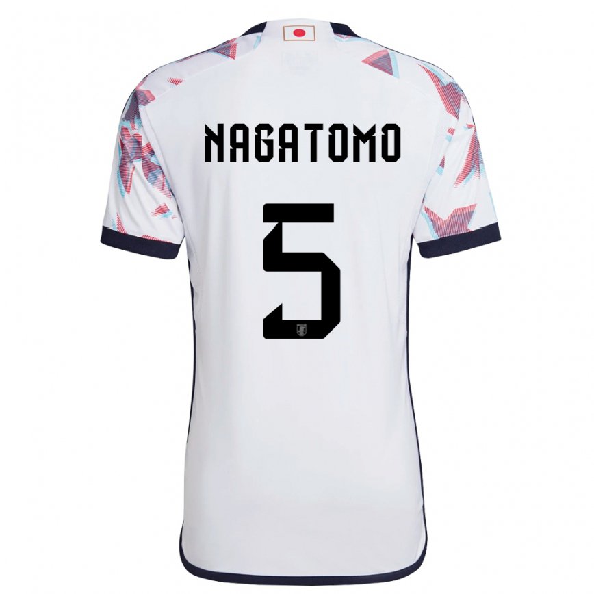 Kinder Japanische Yuto Nagatomo #5 Weiß Auswärtstrikot Trikot 22-24 Luxemburg