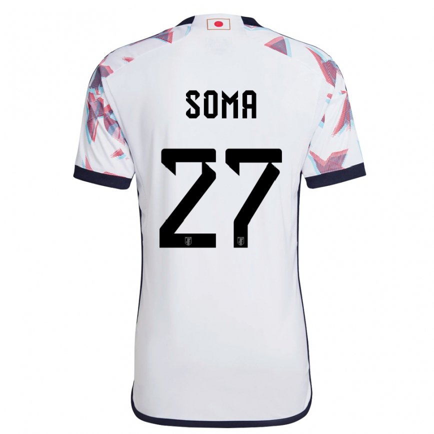 Kinder Japanische Yuki Soma #27 Weiß Auswärtstrikot Trikot 22-24 Luxemburg