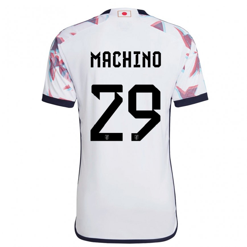 Kinder Japanische Shuto Machino #29 Weiß Auswärtstrikot Trikot 22-24 Luxemburg