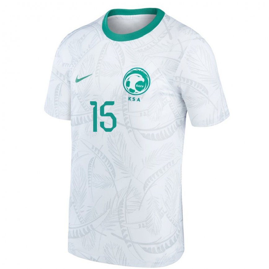 Damen Saudi-arabische Ali Al Hassan #15 Weiß Heimtrikot Trikot 22-24 Luxemburg