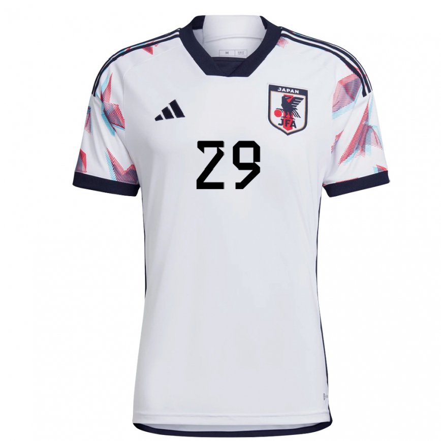 Damen Japanische Shuto Machino #29 Weiß Auswärtstrikot Trikot 22-24 Luxemburg