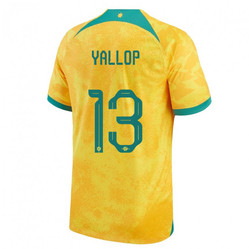 Kinder Australische Tameka Yallop #13 Gold Heimtrikot Trikot 22-24 Luxemburg