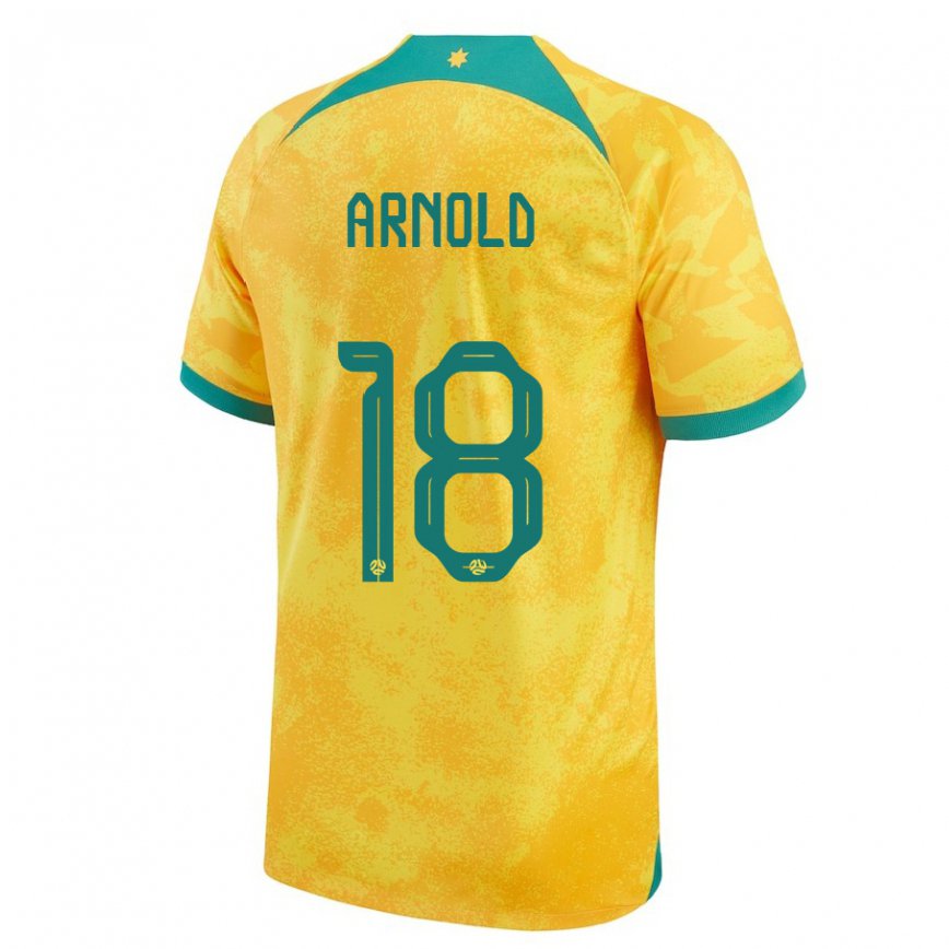 Kinder Australische Mackenzie Arnold #18 Gold Heimtrikot Trikot 22-24 Luxemburg