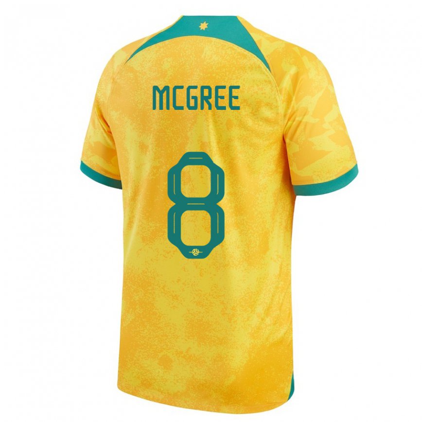 Kinder Australische Riley Mcgree #8 Gold Heimtrikot Trikot 22-24 Luxemburg