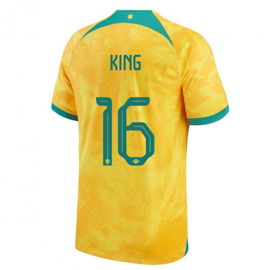 Kinder Australische Joel King #16 Gold Heimtrikot Trikot 22-24 Luxemburg