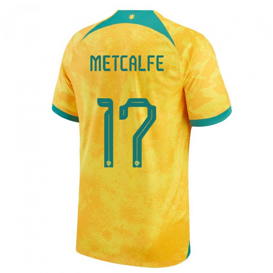 Kinder Australische Conor Metcalfe #17 Gold Heimtrikot Trikot 22-24 Luxemburg