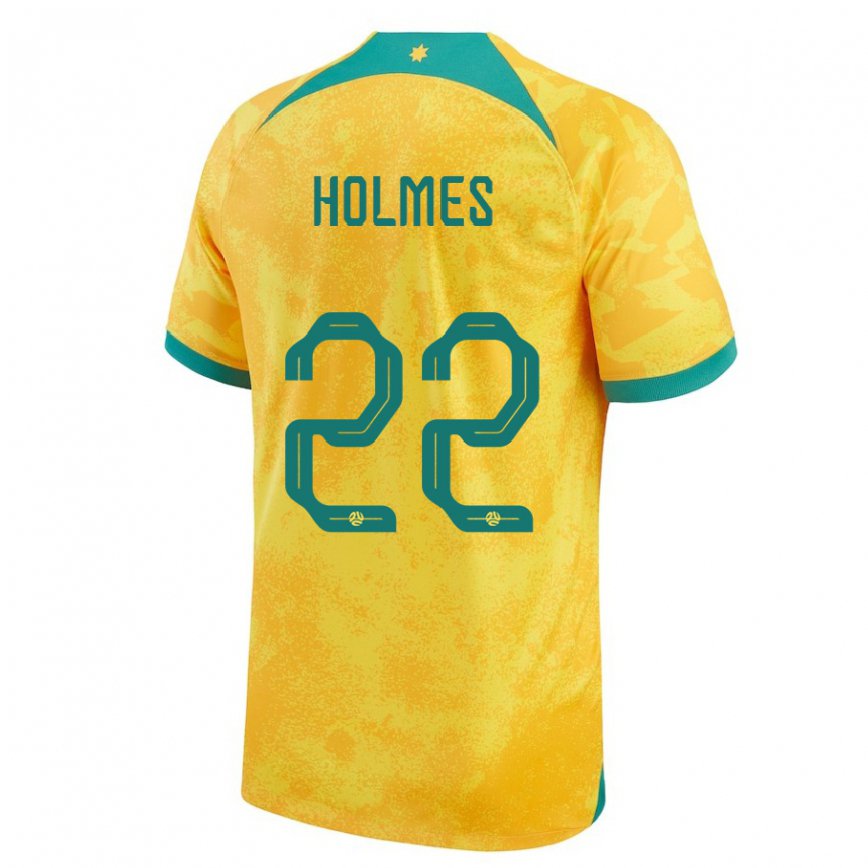 Kinder Australische Jordan Holmes #22 Gold Heimtrikot Trikot 22-24 Luxemburg