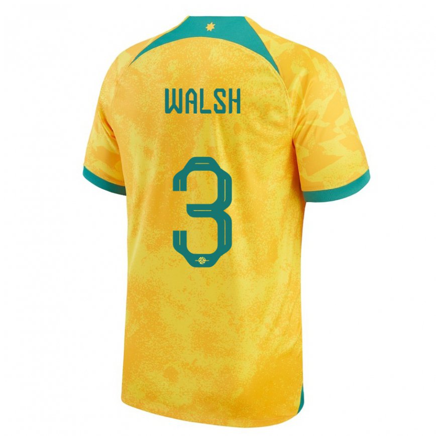 Kinder Australische Daniel Walsh #3 Gold Heimtrikot Trikot 22-24 Luxemburg