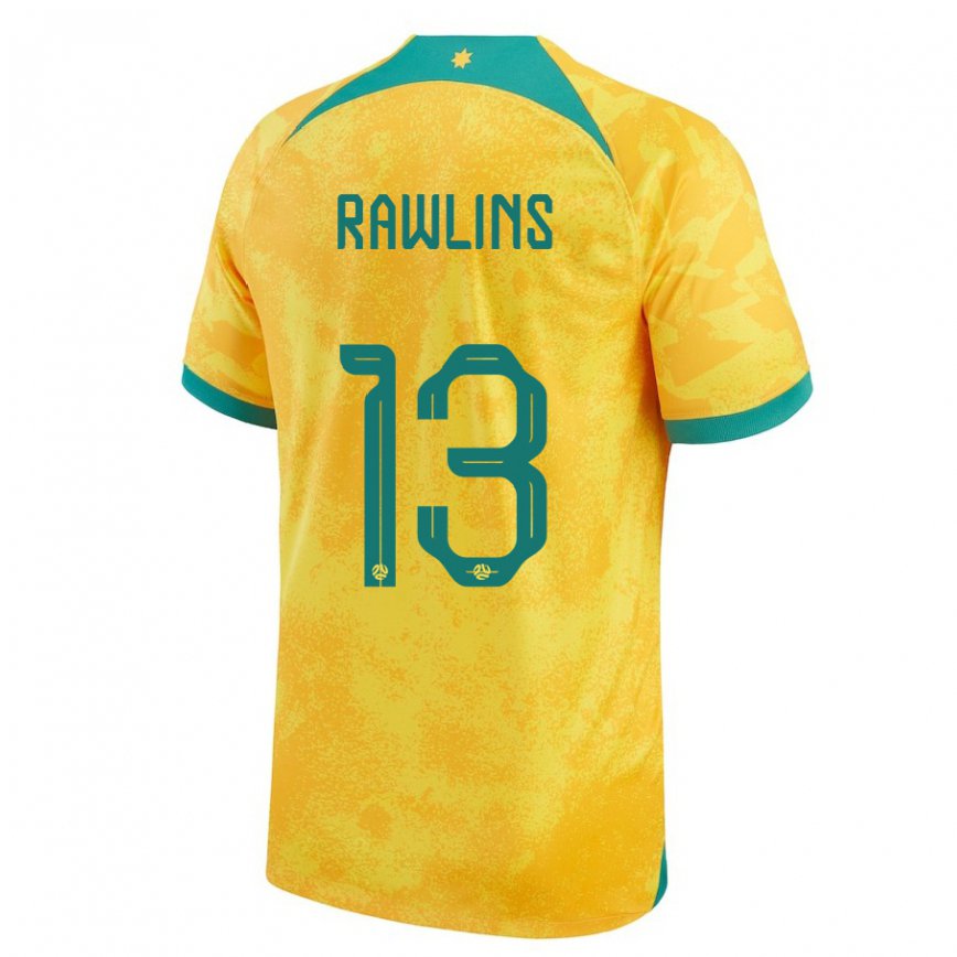 Kinder Australische Joshua Rawlins #13 Gold Heimtrikot Trikot 22-24 Luxemburg