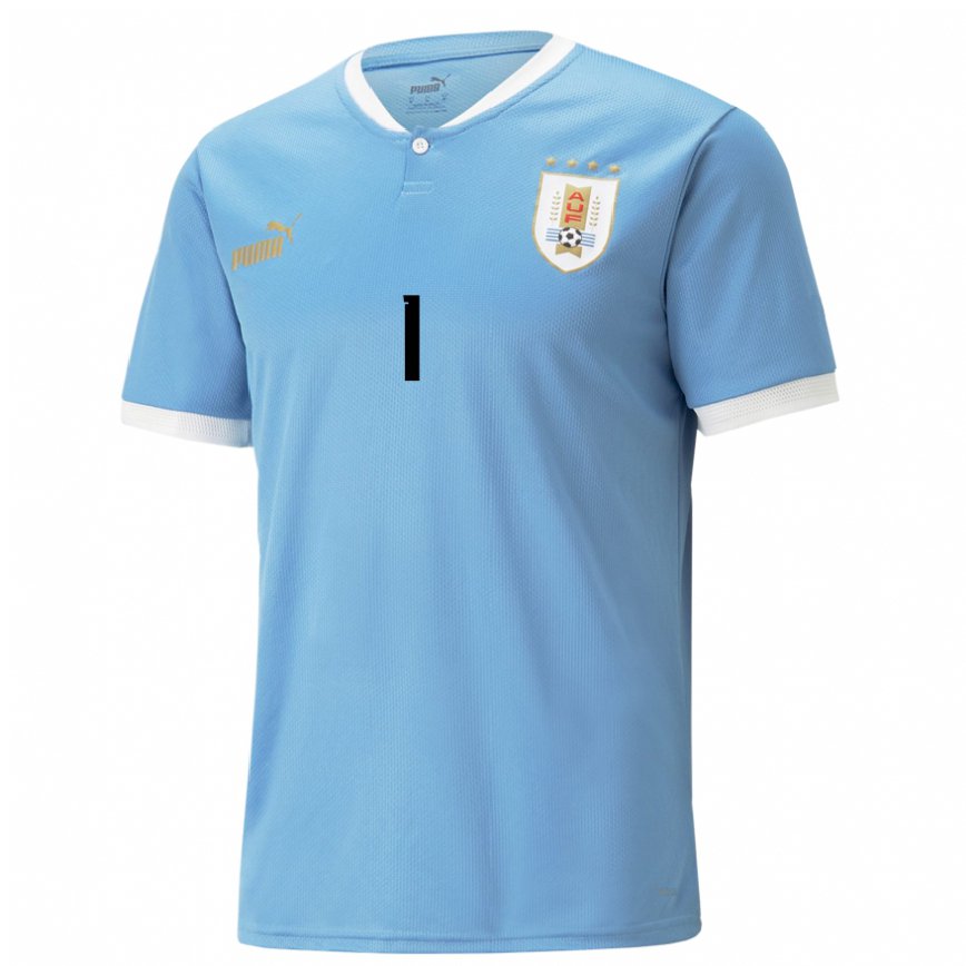 Kinder Uruguayische Josefina Villanuva #1 Blau Heimtrikot Trikot 22-24 Luxemburg