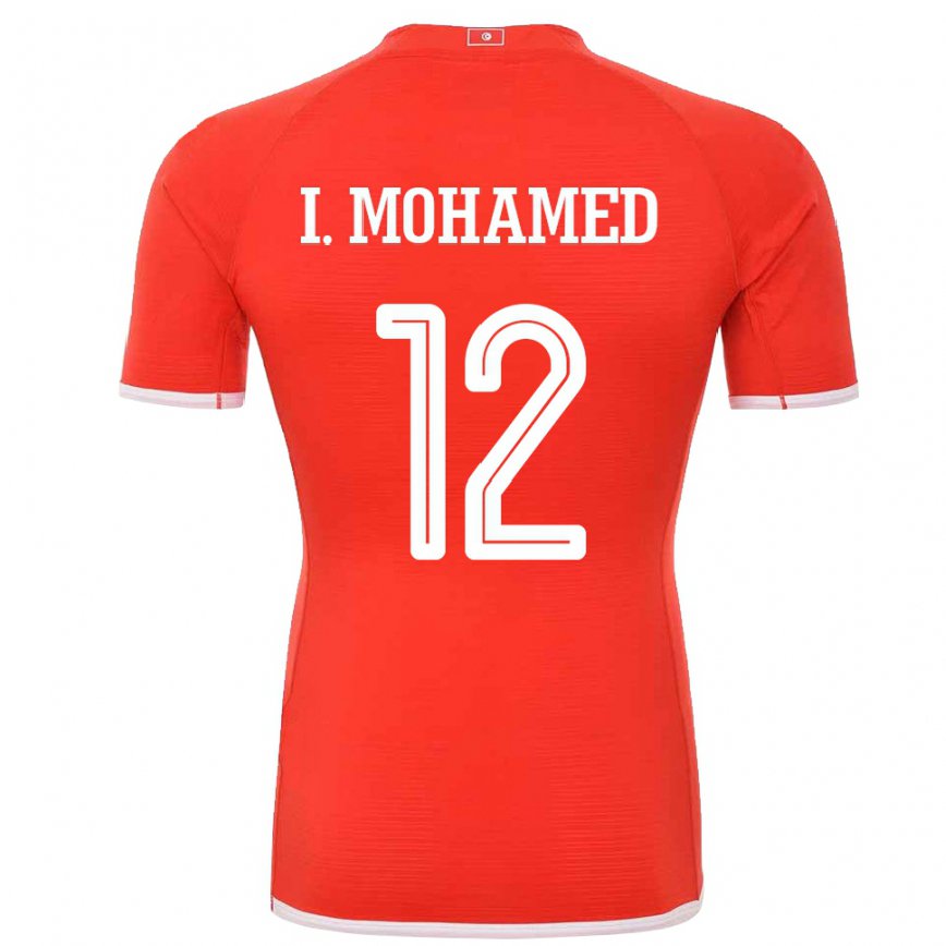 Kinder Tunesische Ibtissem Ben Mohamed #12 Rot Heimtrikot Trikot 22-24 Luxemburg