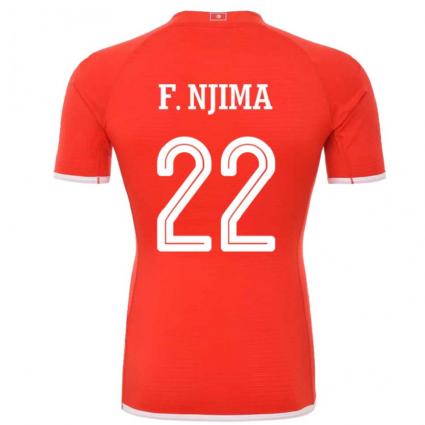 Kinder Tunesische Firas Ben Njima #22 Rot Heimtrikot Trikot 22-24 Luxemburg