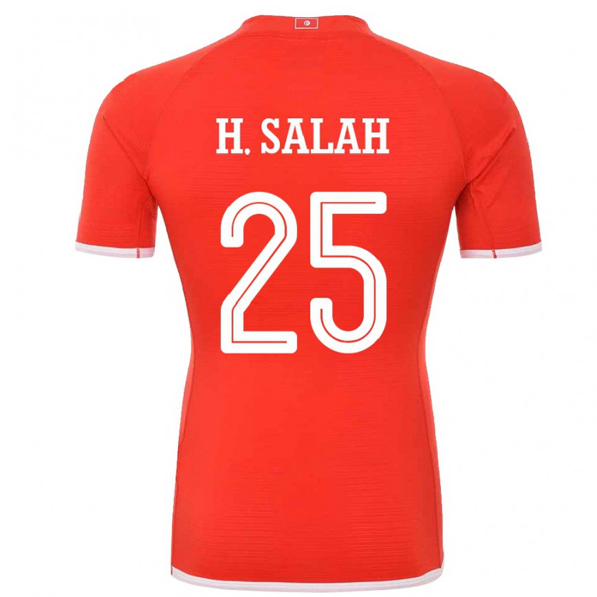 Kinder Tunesische Heni Ben Salah #25 Rot Heimtrikot Trikot 22-24 Luxemburg