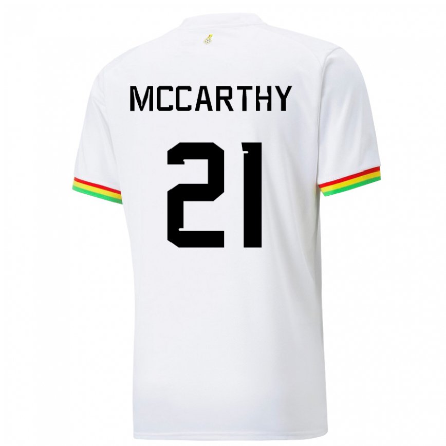 Kinder Ghanaische Kerrie Mccarthy #21 Weiß Heimtrikot Trikot 22-24 Luxemburg