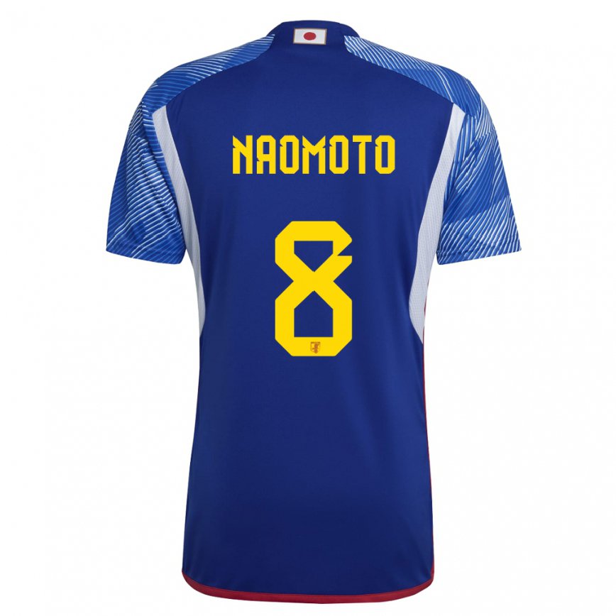 Kinder Japanische Hikaru Naomoto #8 Königsblau Heimtrikot Trikot 22-24 Luxemburg