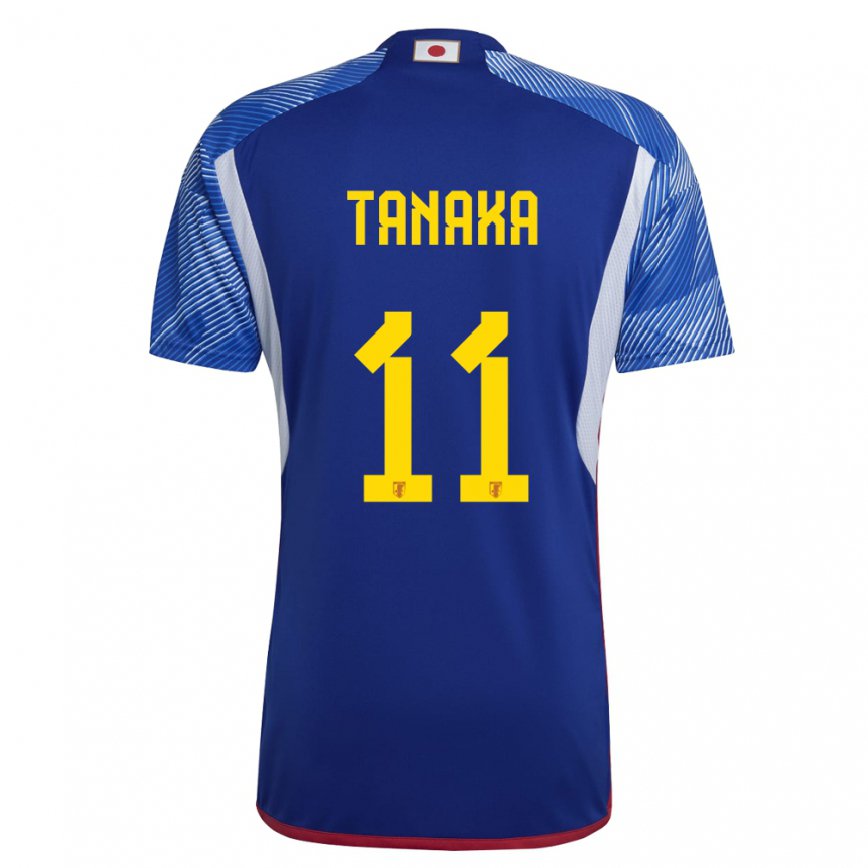 Kinder Japanische Mina Tanaka #11 Königsblau Heimtrikot Trikot 22-24 Luxemburg