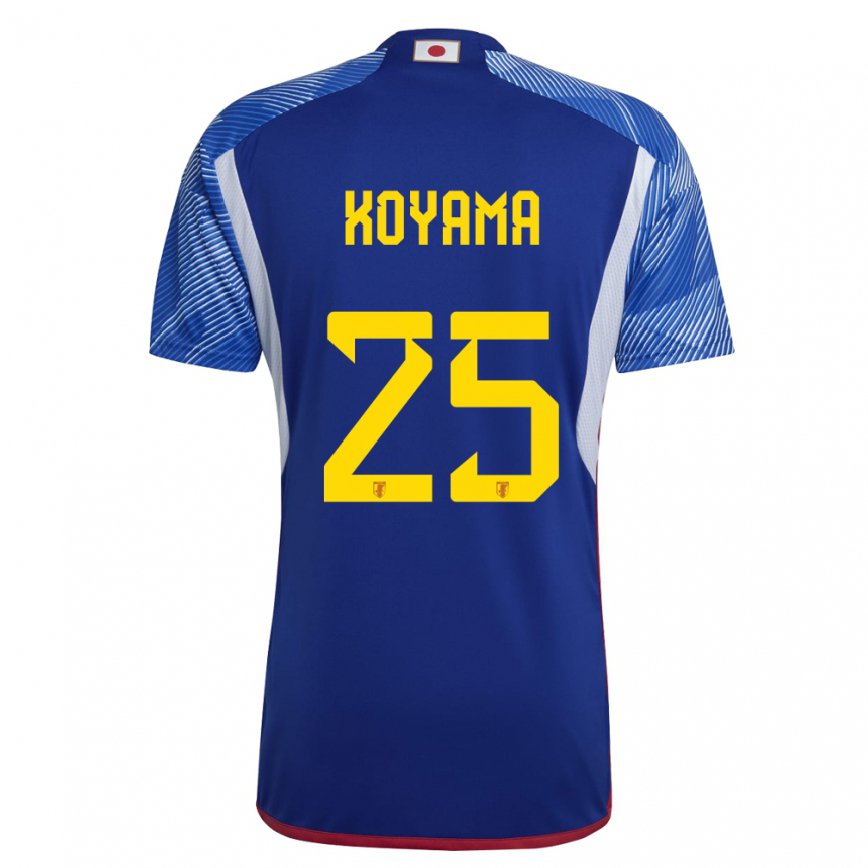 Kinder Japanische Shinomi Koyama #25 Königsblau Heimtrikot Trikot 22-24 Luxemburg