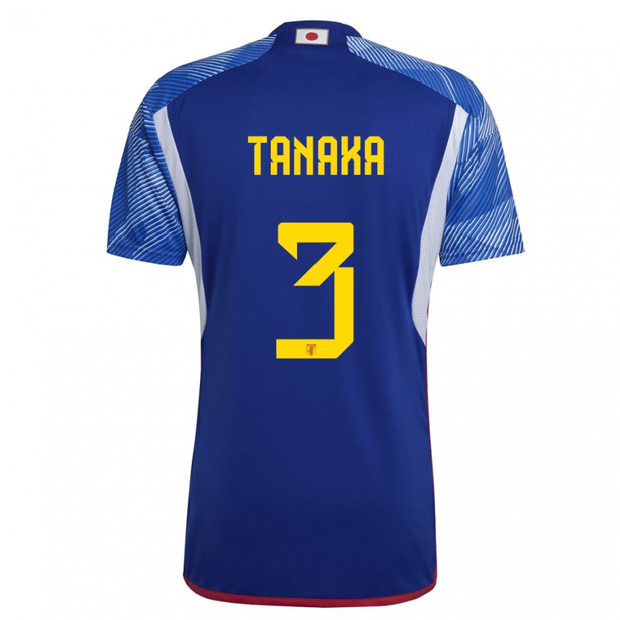 Kinder Japanische Hayato Tanaka #3 Königsblau Heimtrikot Trikot 22-24 Luxemburg