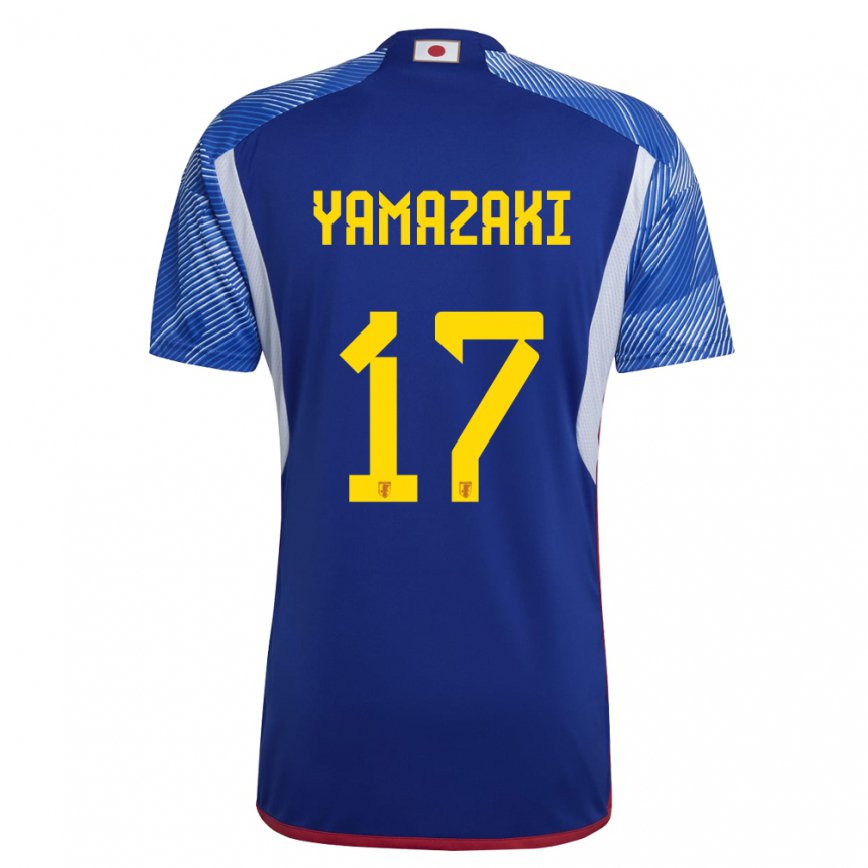 Kinder Japanische Taishin Yamazaki #17 Königsblau Heimtrikot Trikot 22-24 Luxemburg