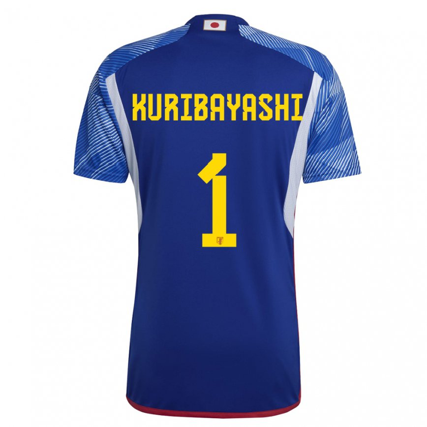 Kinder Japanische Hayato Kuribayashi #1 Königsblau Heimtrikot Trikot 22-24 Luxemburg