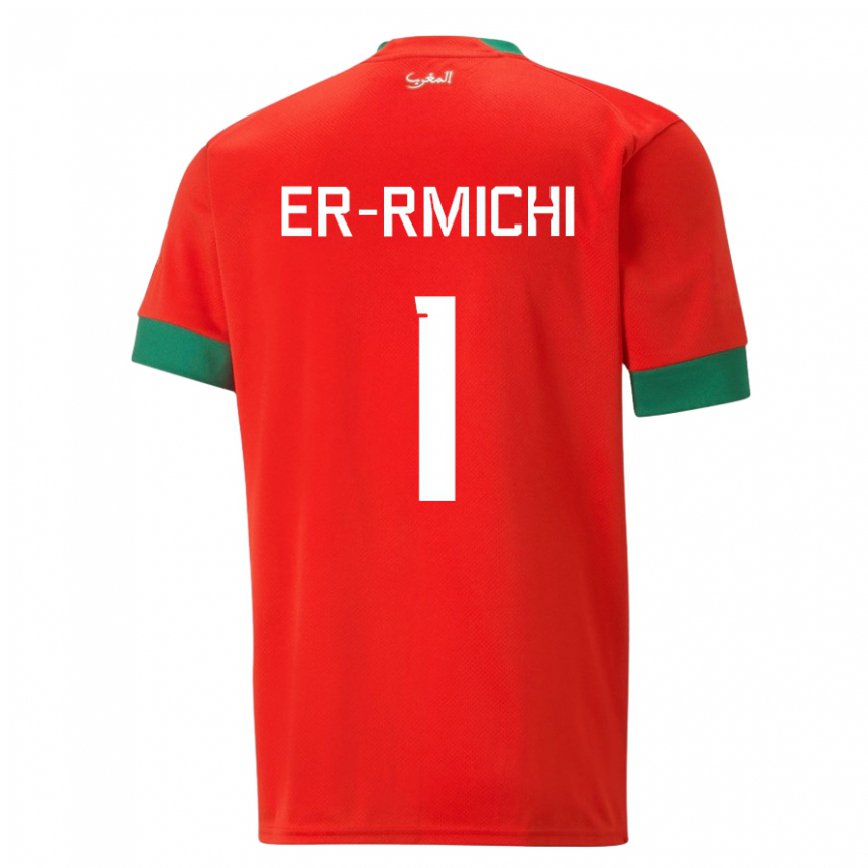 Kinder Marokkanische Khadija Er Rmichi #1 Rot Heimtrikot Trikot 22-24 Luxemburg