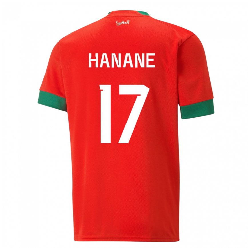 Kinder Marokkanische Hanane Ait El Haj #17 Rot Heimtrikot Trikot 22-24 Luxemburg