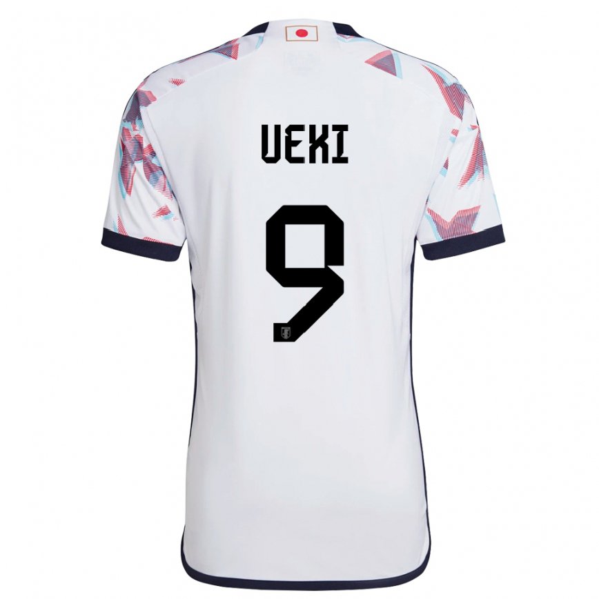 Kinder Japanische Riko Ueki #9 Weiß Auswärtstrikot Trikot 22-24 Luxemburg