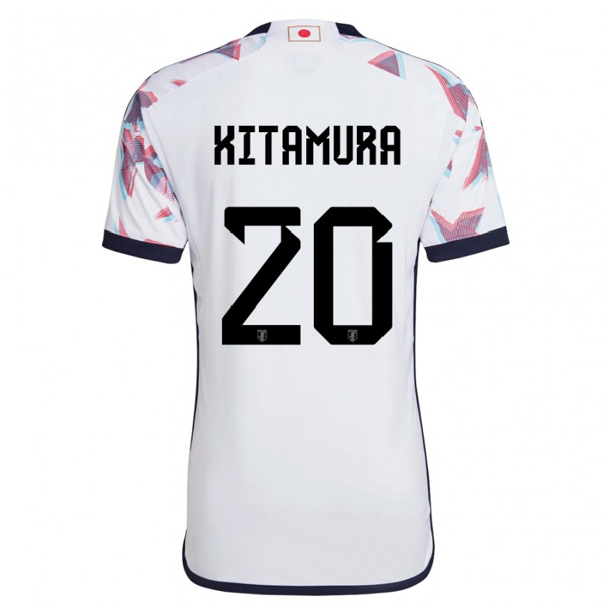 Kinder Japanische Nanami Kitamura #20 Weiß Auswärtstrikot Trikot 22-24 Luxemburg