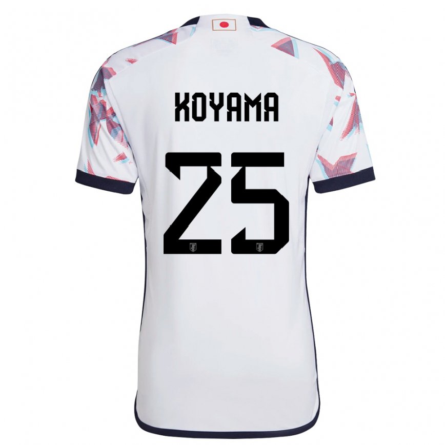 Kinder Japanische Shinomi Koyama #25 Weiß Auswärtstrikot Trikot 22-24 Luxemburg