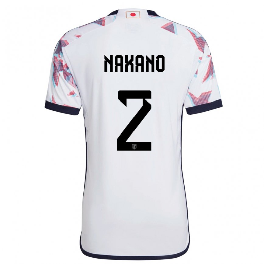 Kinder Japanische Shinya Nakano #2 Weiß Auswärtstrikot Trikot 22-24 Luxemburg