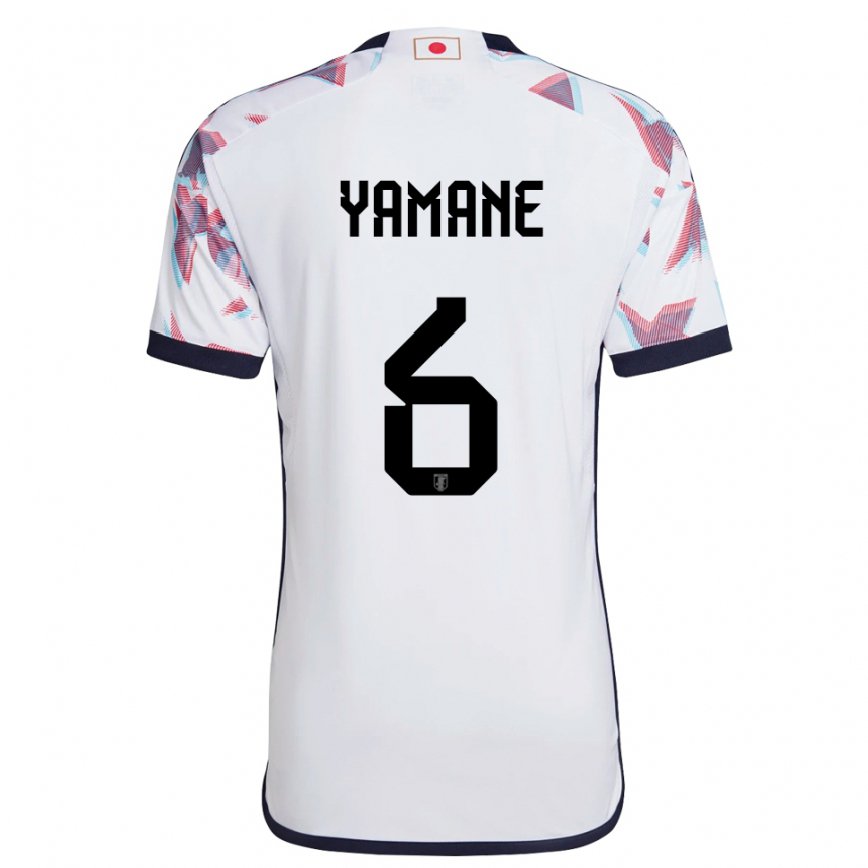 Kinder Japanische Riku Yamane #6 Weiß Auswärtstrikot Trikot 22-24 Luxemburg