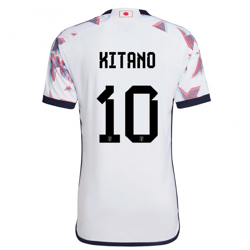 Kinder Japanische Sota Kitano #10 Weiß Auswärtstrikot Trikot 22-24 Luxemburg