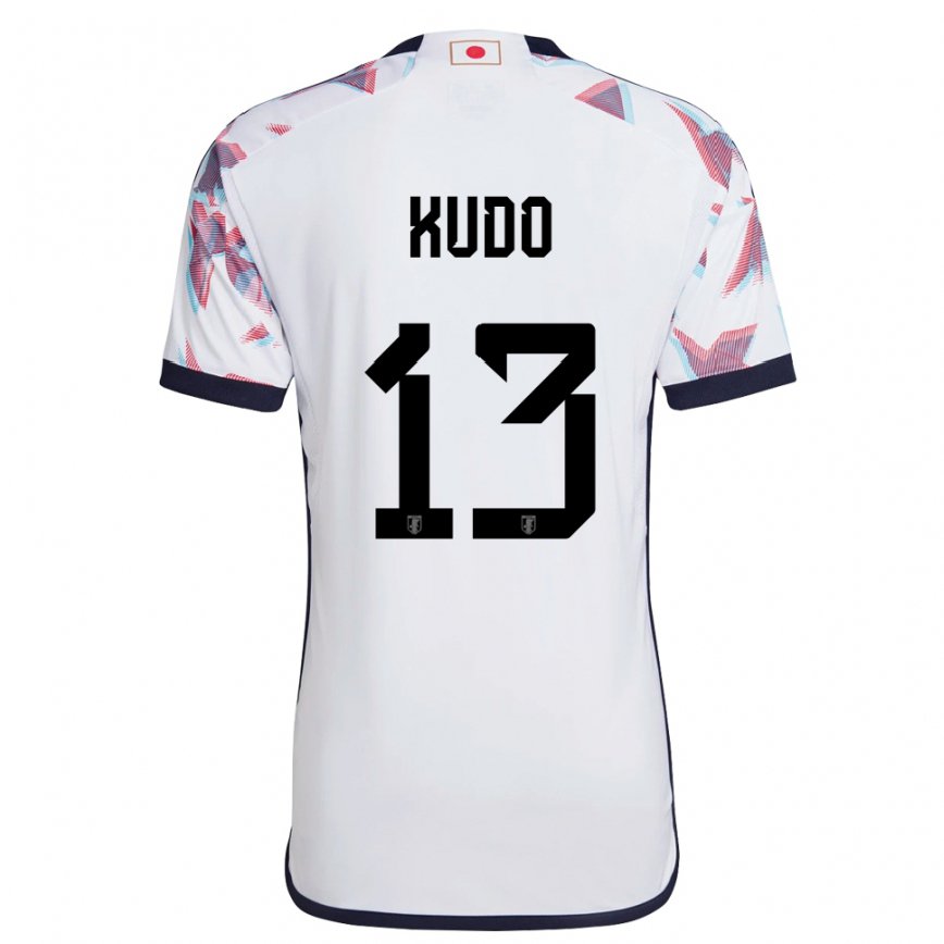 Kinder Japanische Kota Kudo #13 Weiß Auswärtstrikot Trikot 22-24 Luxemburg