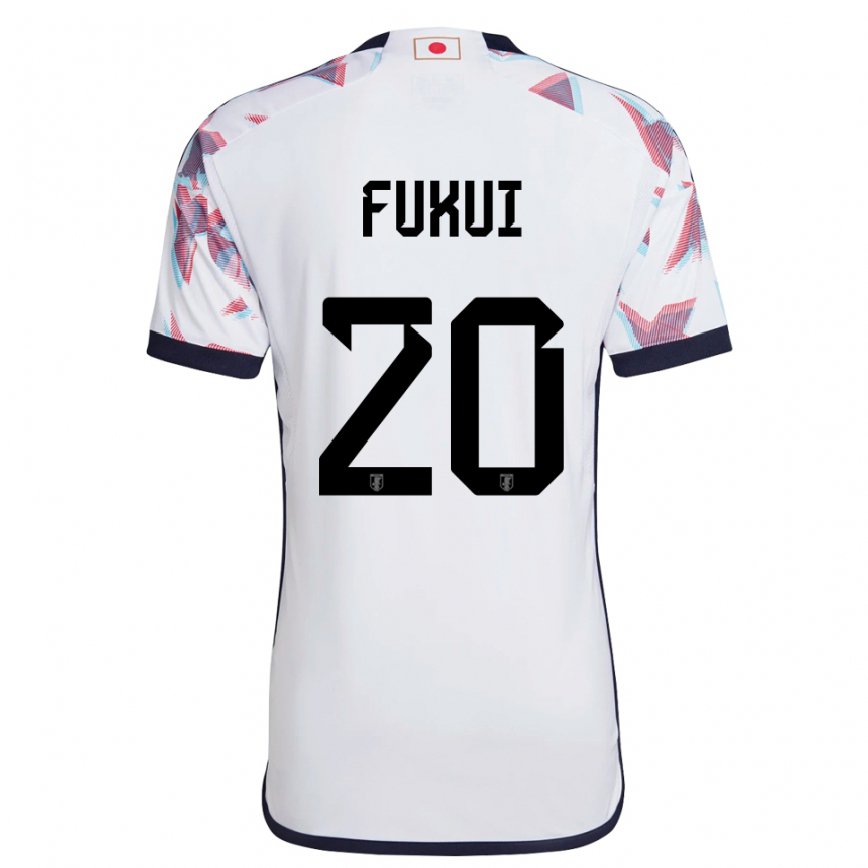 Kinder Japanische Taichi Fukui #20 Weiß Auswärtstrikot Trikot 22-24 Luxemburg