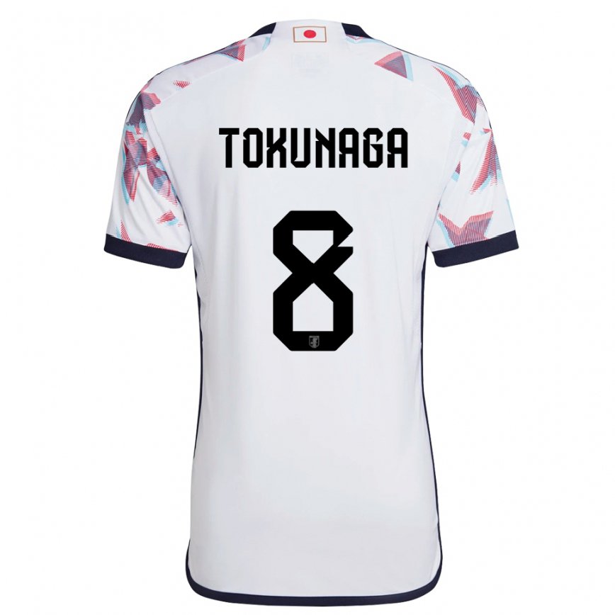 Kinder Japanische Ryo Tokunaga #8 Weiß Auswärtstrikot Trikot 22-24 Luxemburg