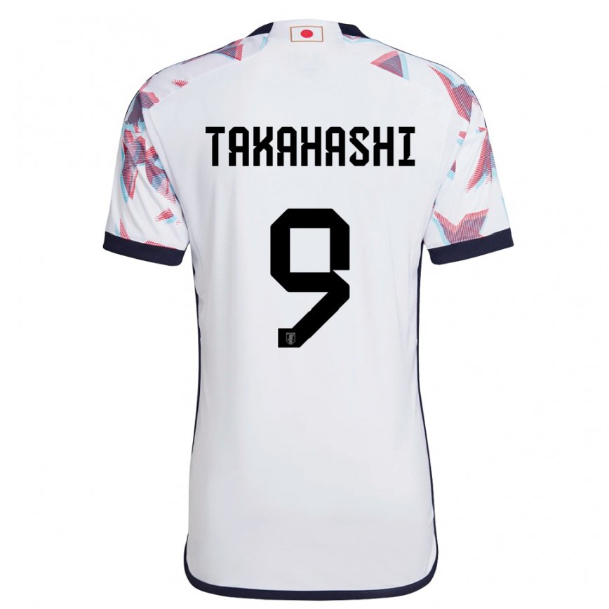 Kinder Japanische Hikaru Takahashi #9 Weiß Auswärtstrikot Trikot 22-24 Luxemburg