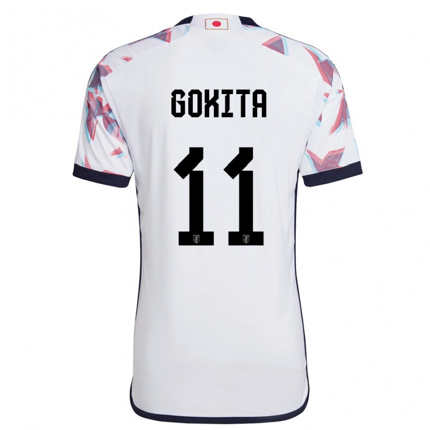 Kinder Japanische Kishin Gokita #11 Weiß Auswärtstrikot Trikot 22-24 Luxemburg