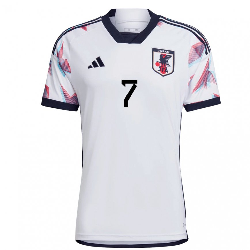 Damen Japanische Kodai Sano #7 Weiß Auswärtstrikot Trikot 22-24 Luxemburg