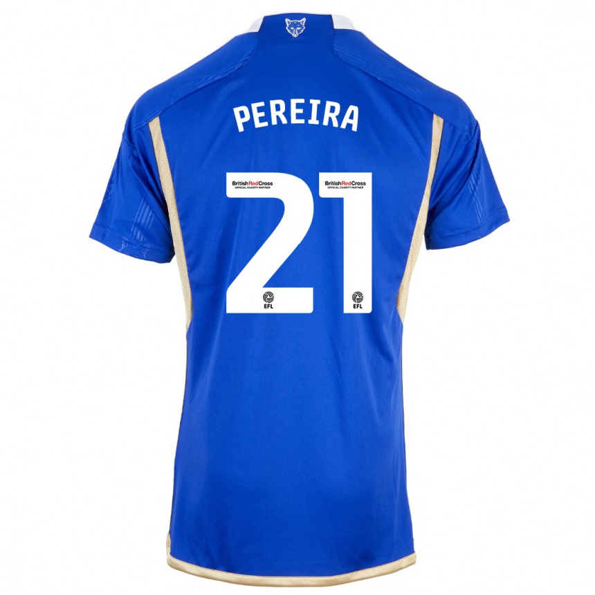 Kinder Fußball Ricardo Pereira #21 Blau Heimtrikot Trikot 2023/24 T-Shirt Luxemburg